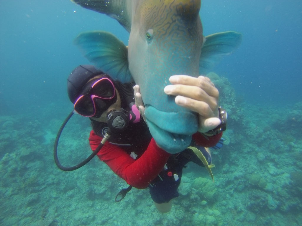 Wally The Fish Dog With Kelvin The Instructor