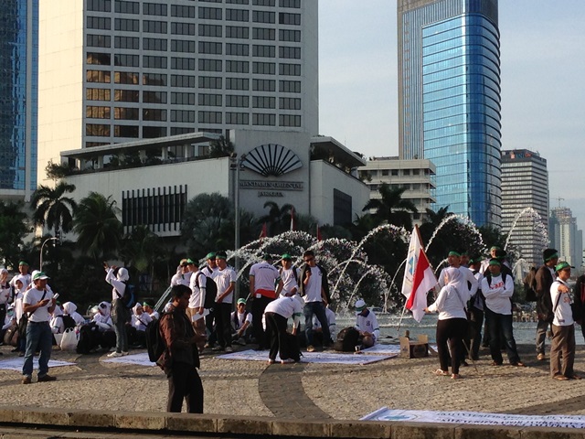 Another day...another protest in Jakarta