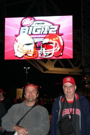 A dedication to the Rahajneesch...Bluelou (aka...the Desrajneesh) & The Rahajneesch, another brother from another mother, Circa 2010 at the Big 12 championship where their beloved Huskers lost 9-3.